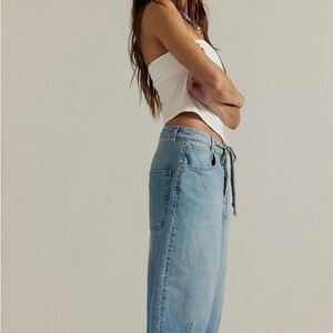 We The Free Light Blue Amada Crop Barrel 26